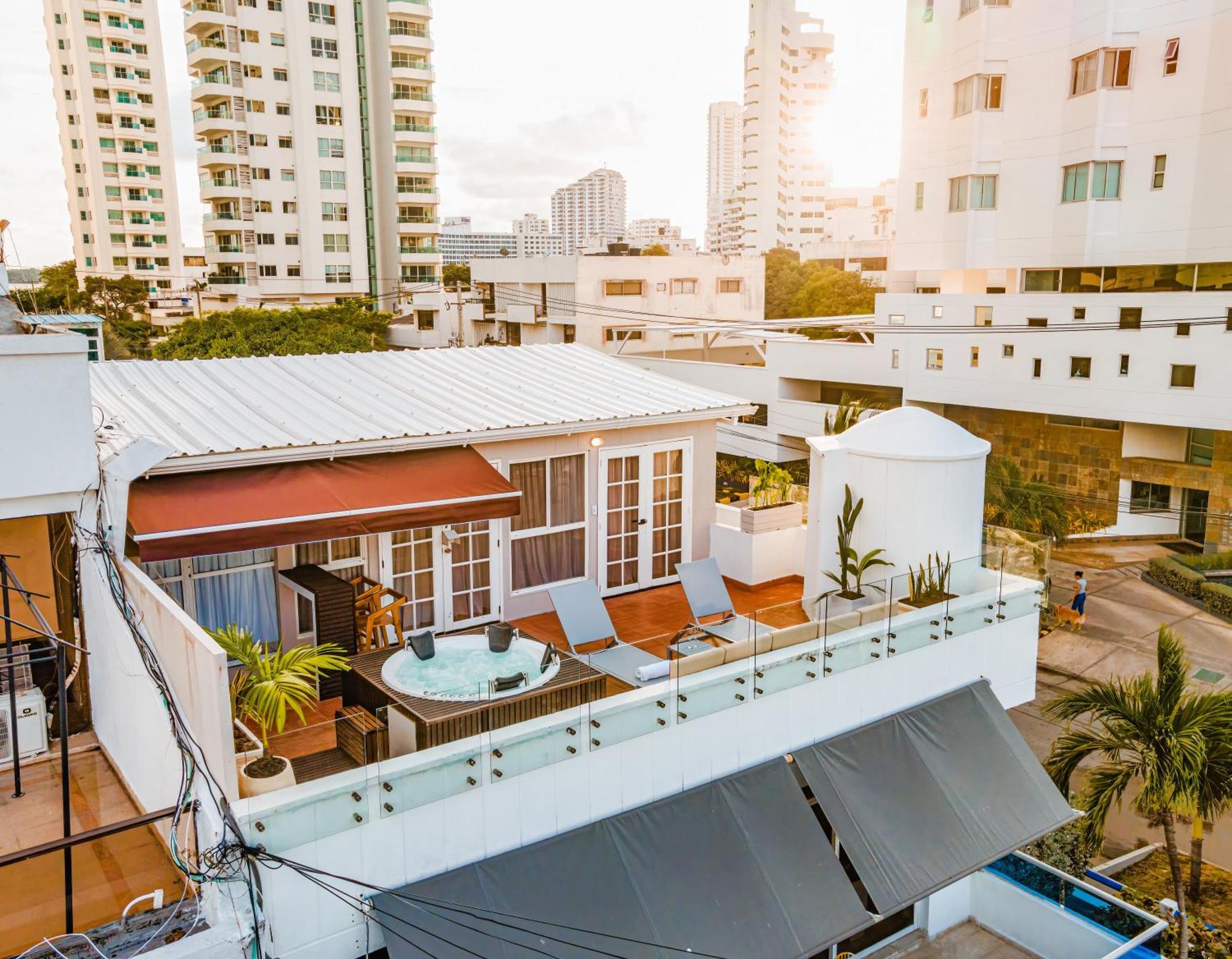 Premium Con Terraza Y Jacuzzi Privado Apartamento Cartagena
